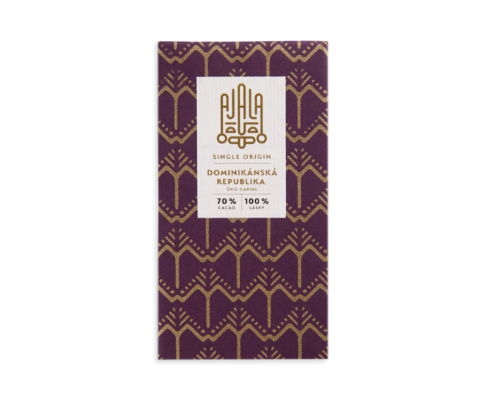 Ajala 70% hořká čokoláda DOMINIKÁNSKÁ REP. Oko-Caribe Single Origin BIO 45 g