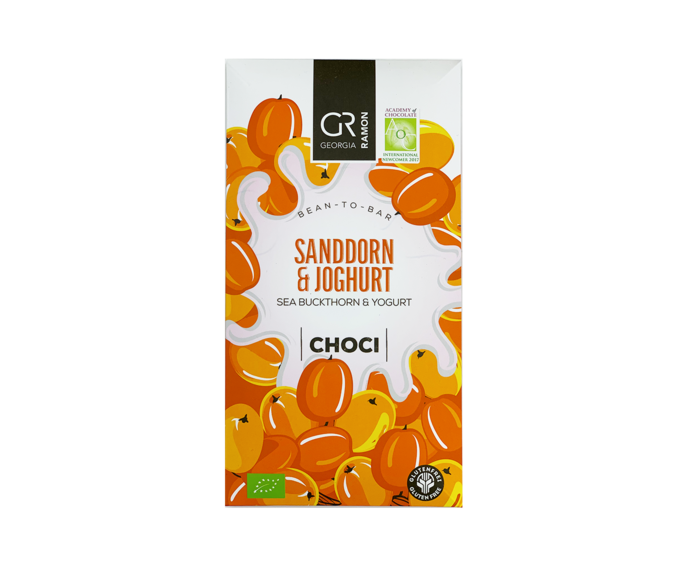 GR 40% bílá čokoláda RAKYTNÍK A JOGURT BIO 50 g