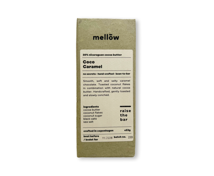 Mellow Chocolate 30% bílá čokoláda COCO CARAMEL BIO 53 g