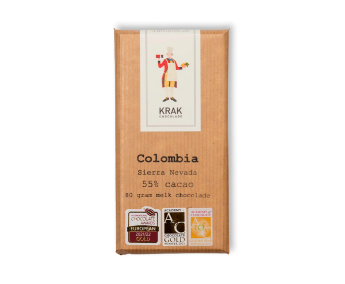 KRAK 55% mléčná čokoláda COLOMBIA Sierra Nevada 80 g