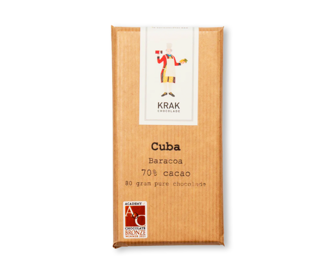 KRAK 70% hořká čokoláda CUBA Baracoa 80 g