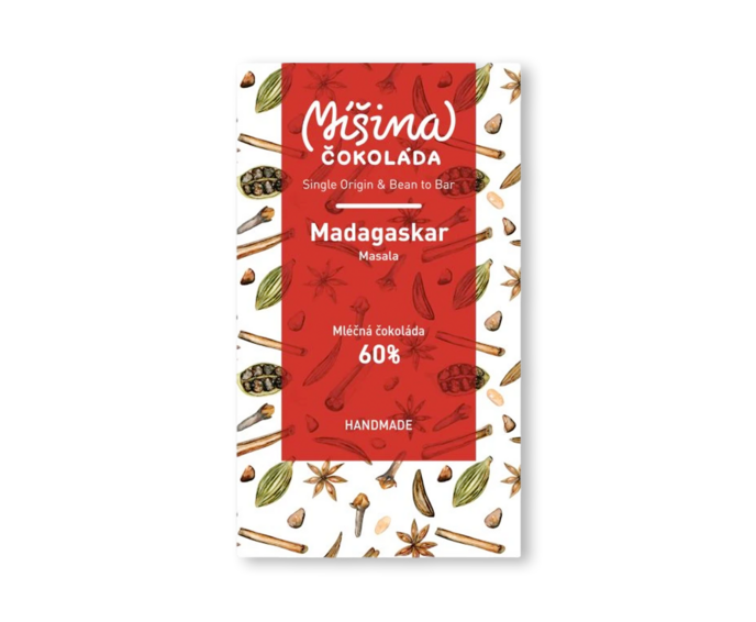 Míšina čokoláda 60% mléčná Madagaskar MASALA 50 g