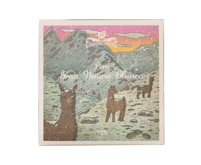 Rózsavölgyi Csokoládé 72% hořká čokoláda Peru Gran Nativo Blanco 70 g