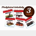 Předplatné čokolády na 3 měsíce, 3 tabulky (hořká)