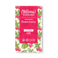 Míšina čokoláda 42% BÍLÁ čokoláda VEGAN MALINY 50 g