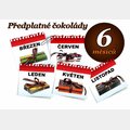 Předplatné čokolády na 6 měsíců, 3 tabulky (mléčná)