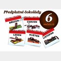 Předplatné čokolády na 6 měsíců, 1 tabulka (hořká i mléčná)