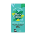 Seed and Bean 37% mléčná čokoláda mořská sůl Cornish a limetka BIO 75 g