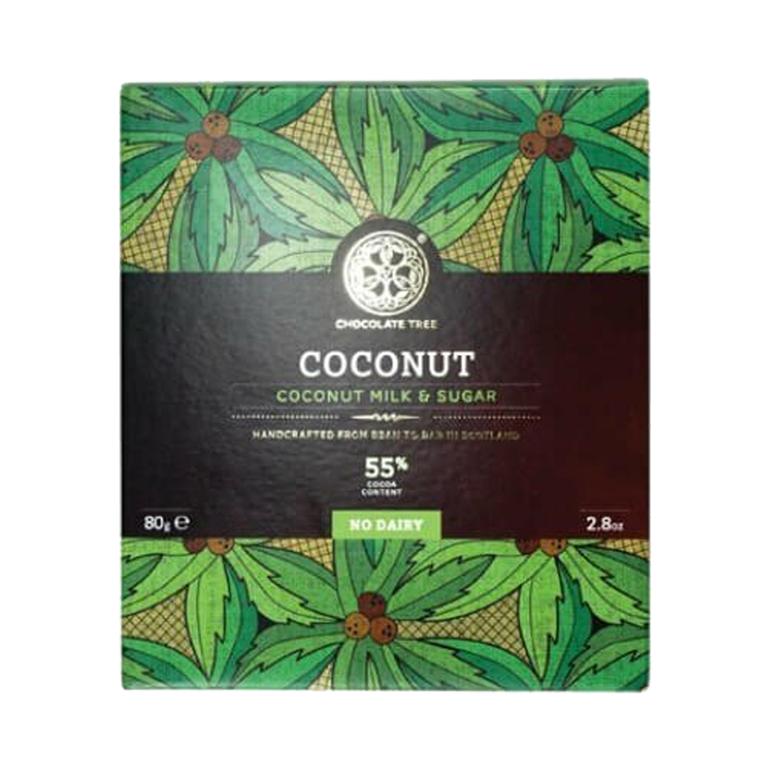 Chocolate Tree Peru Coconut 55% hořká čokoláda s kokosovým mlékem BIO 80 g