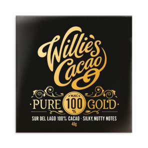 Willie's Cacao 100% hořká čokoláda Pure Gold Sur del Lago 40 g