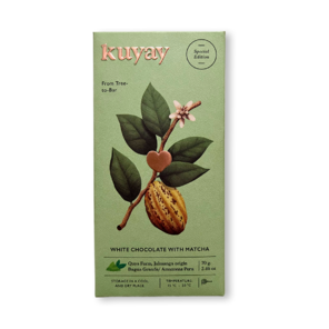 KUYAY bílá čokoláda AMAZONAS BAGUA GRANDE JAHUANGA WITH MATCHA 70 g
