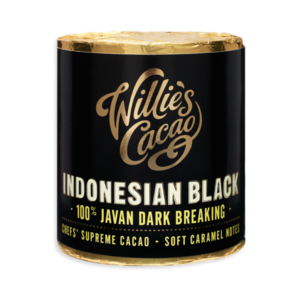 Willie's Cacao Indonesian Black, 100% Javan Dark Breaking čokoládový váleček 180 g