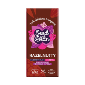 Seed and Bean 58% hořká čokoláda s lísk. oříšky HAZELNUTTY BIO 75 g