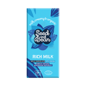 Seed and Bean 37% mléčná čokoláda RICH MILK BIO 75 g