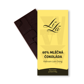 LÍLÁ 60% mléčná čokoláda VIETNAM Lam Dong 50 g