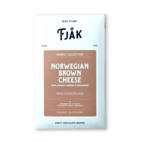 FJAK Sjokolade 45% mléčná čokoláda BROWN CHEESE s hnědým kozím sýrem BIO 60 g
