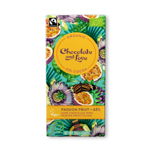 CH&L EXP 65% hořká čokoláda PASSION FRUIT VEGAN BIO 80 g