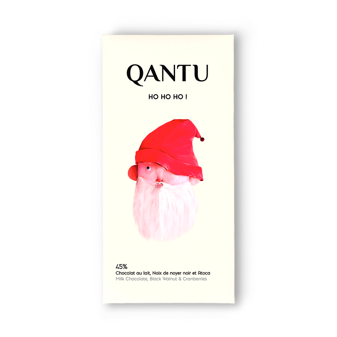 QANTU 45% mléčná čokoláda HO HO HO! 50 g