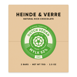 Heinde & Verre 52% hořká čokoláda Dutch Vegan Mylk 70 g