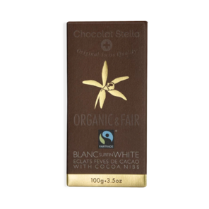 Stella 33% bílá čokoláda s kakaovými boby BIO 100 g