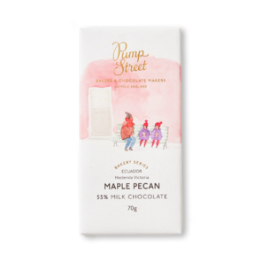 Pump Street 55% MAPLE PECAN mléčná čokoláda 70 g