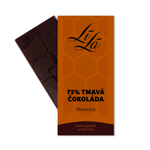 LÍLÁ 65% hořká čokoláda MEDOVINA 50 g