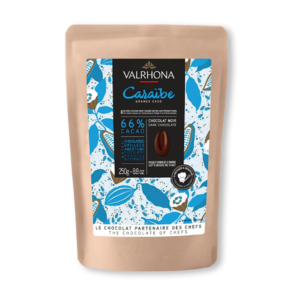 Valrhona 66% hořká čokoláda PECKY CARAIBE 250 g