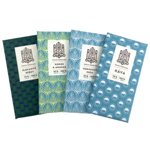 Ajala degustační sada čokolád MODROZELENÁ 180 g