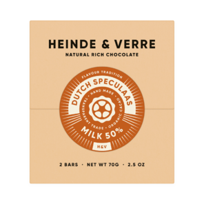 Heinde & Verre 50% mléčná čokoláda Dutch Speculaas 70 g