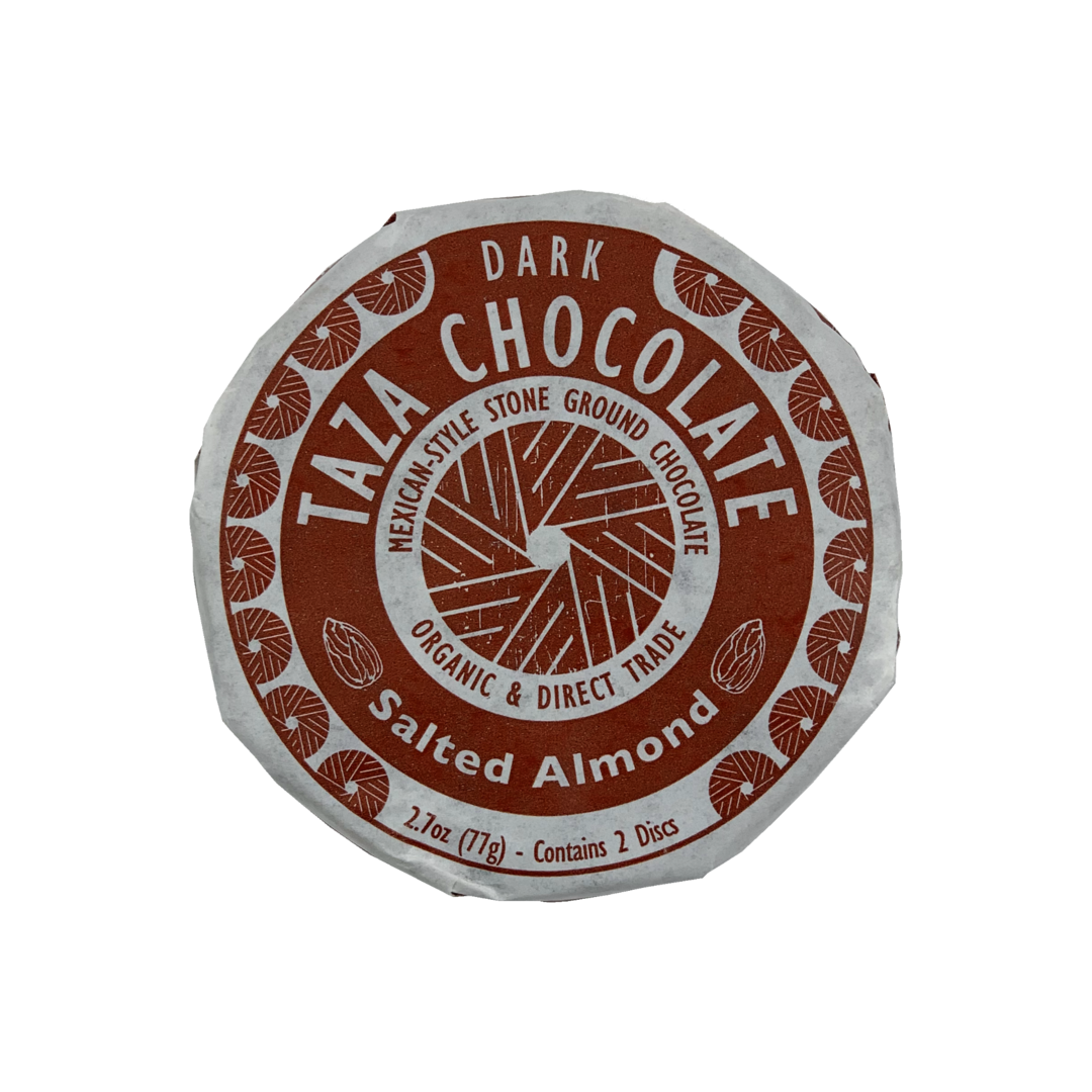 TAZA Chocolate Salt. Almond 44% hořká čokoláda 77g