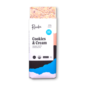 Raaka 31% bílá čokoláda COOKIES AND CREAM VEGAN 50 g