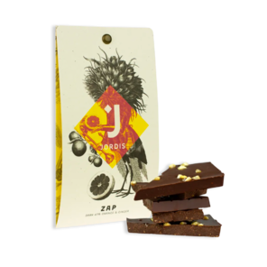Jordi's hořká čokoláda 67% ZAP s kandovaným zázvorem a pomerančem 50g