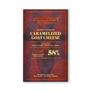 Standout Chocolate 58% mléčná čokoláda CARAMELIZED GOAT CHEESE BIO 50 g
