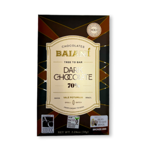 Baianí Chocolates 70% hořká čokoláda VALE POTUMUJU BOLD ROAST 58 g
