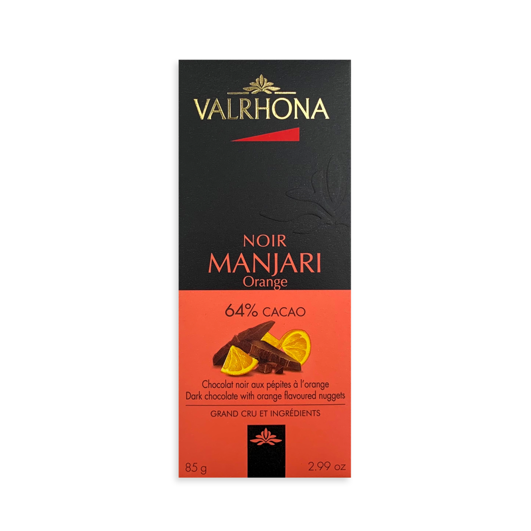Valrhona MANJARI 64% ORANGE hořká čokoláda s pomerančem 85g