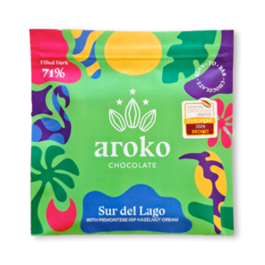 AROKO CHOCOLATE 71% hořká čokoláda SUR DEL LAGO Piemontese IGP Hazelnut Cream 50 g