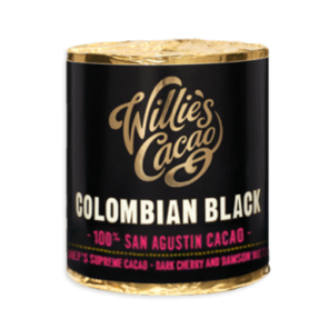 Willie's Cacao Colombian Black, 100% Black San Agustin čokoládový váleček 180 g