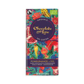 CH&L 70% hořká čokoláda POMEGRANATE BIO 80 g