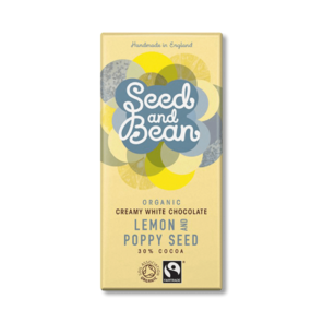 Seed and Bean 30% bílá čokoláda citrón mák BIO 85 g