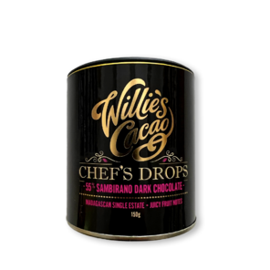 Willie's Cacao 55% hořké čokoládové čočky Sambirano Madagascar 150 g