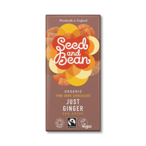 Seed and Bean 58% hořká čokoláda zázvor BIO 85 g