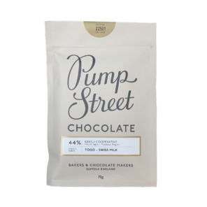Pump Street 44% mléčná čokoláda Togo Swiss Milk 70 g