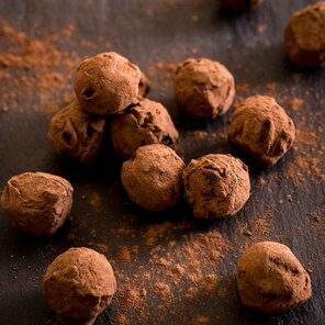 Willie's Cacao 72% hořké truffles Marc de Champagne 110 g