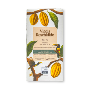 Vigdis Rosenkilde 80% hořká čokoláda PERU CHUNCHO 70 g