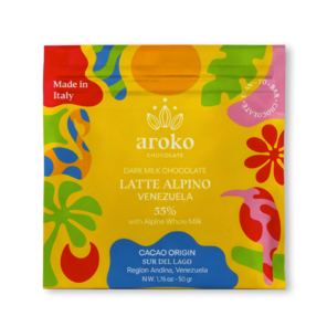 AROKO CHOCOLATE 55% mléčná čokoláda LATTE ALPINO VENEZUELA 50 g