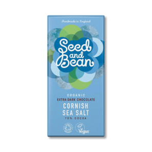 Seed and Bean 70% hořká čokoláda Ekvádor mořská sůl Cornish BIO 85 g