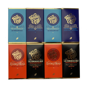 Willie's Cacao degustační sada čokolád RÁJ 208 g