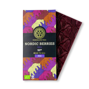 Chocolate Tree 50% mléčná čokoláda NORDIC BERRIES MILK BIO 70 g