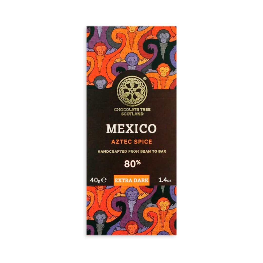 Chocolate Tree MINI Mexico Aztec Spice 80% hořká čokoláda s mexickým kořením BIO 40 g