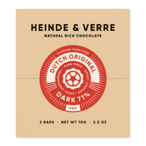 Heinde & Verre 71% hořká čokoláda Dutch Original Dark 70 g